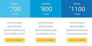 social media marketing companies pricing